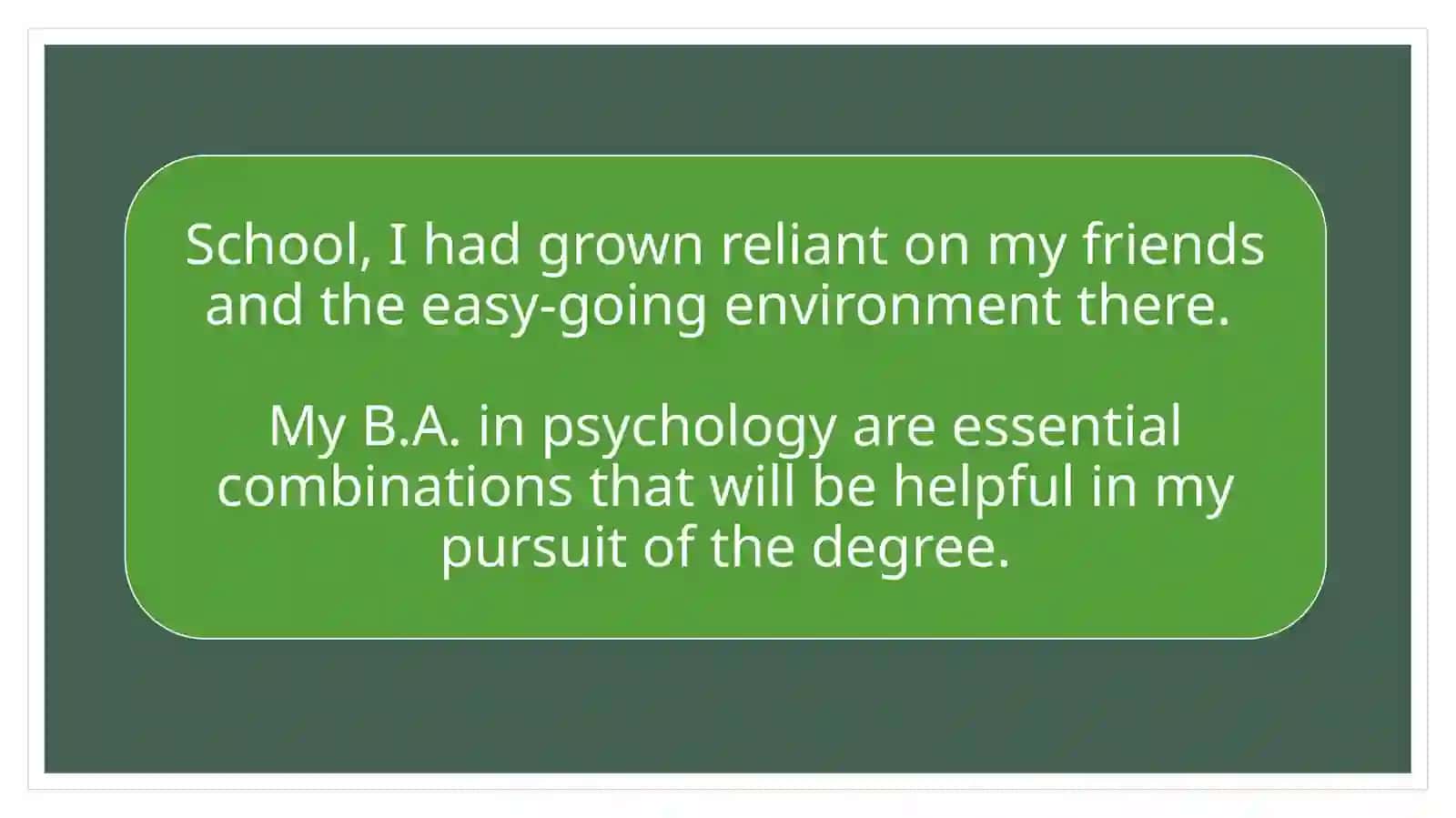I’m a psychologist 4