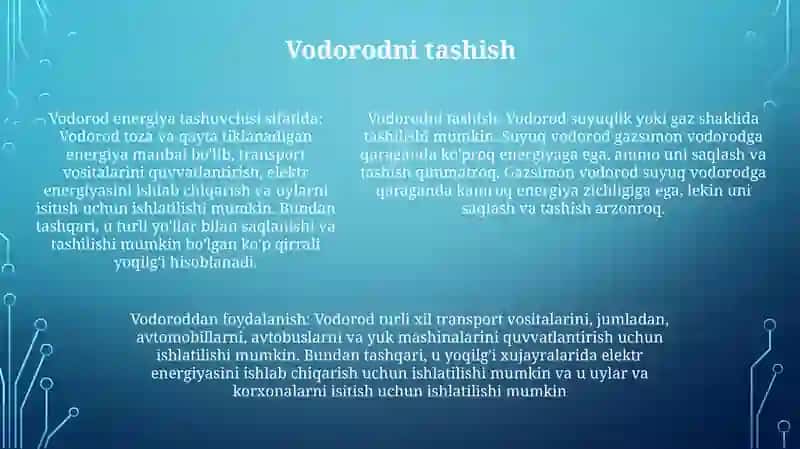 Vodorod Va Uning Olinish Hossalari 4