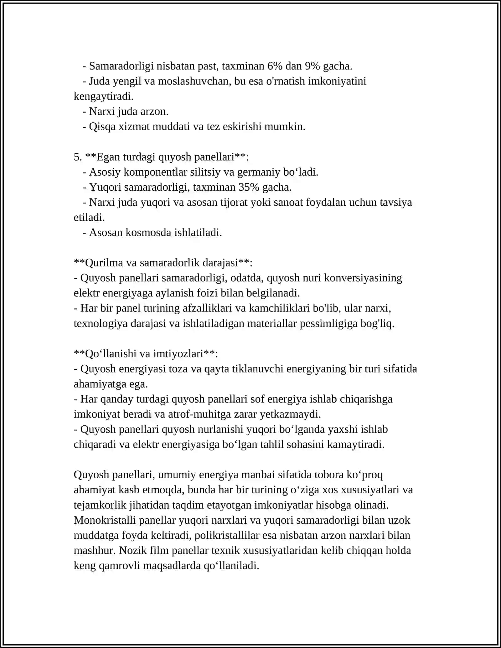 QUYOSH JILLILIQ ELEKTR STANSIYALARI 4