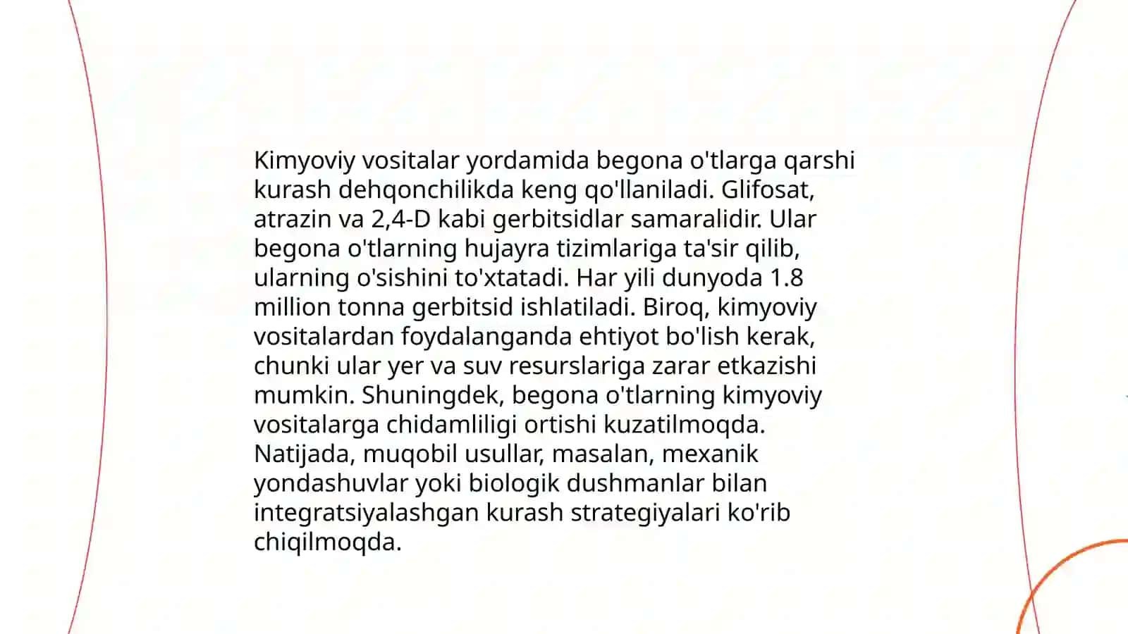 Begona o'tlar va ularning yo'l qoplamasiga zararli ta'siri 4