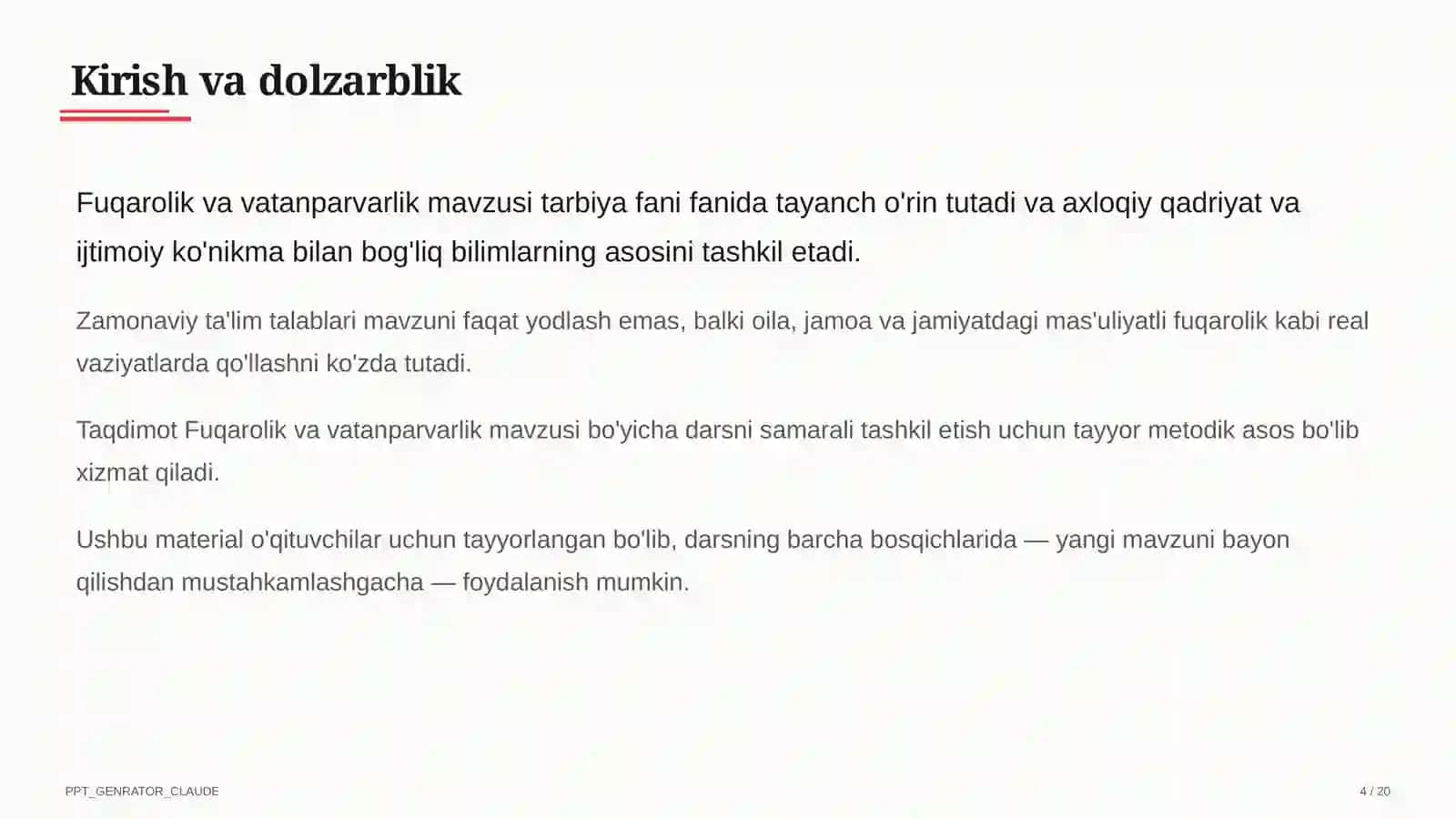 Fuqarolik va vatanparvarlik (8-sinf) 4