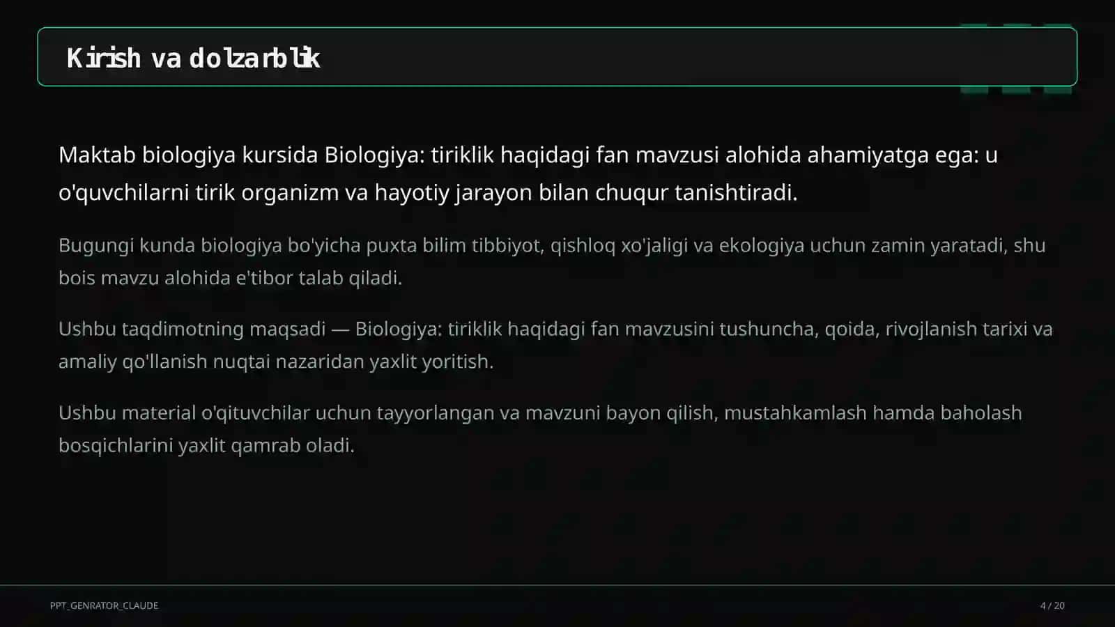 Biologiya: tiriklik haqidagi fan (5-sinf) 4