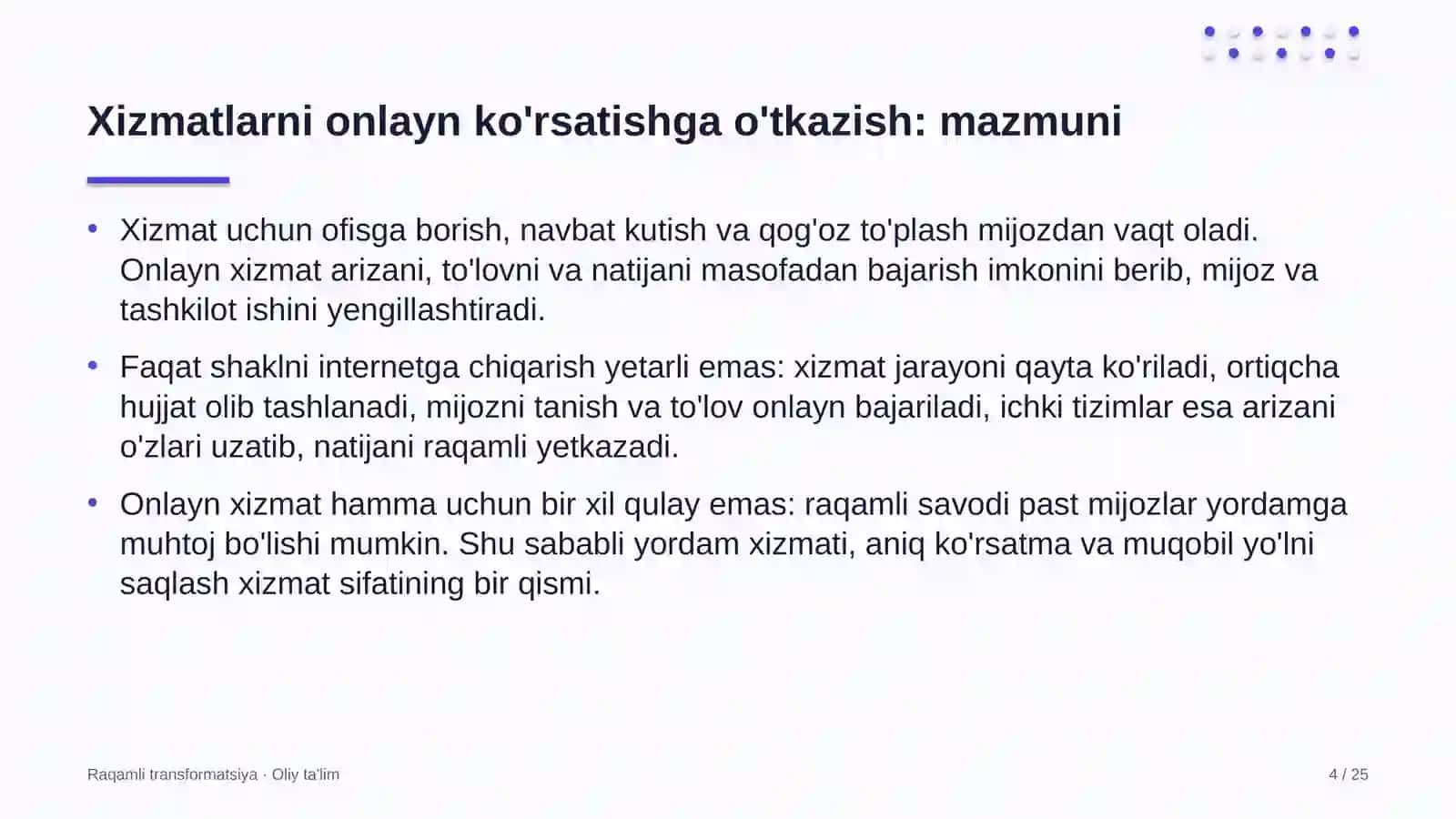 axborot agentliklarida xizmatlarni onlayn ko'rsatishga o'tkazish 9242 4
