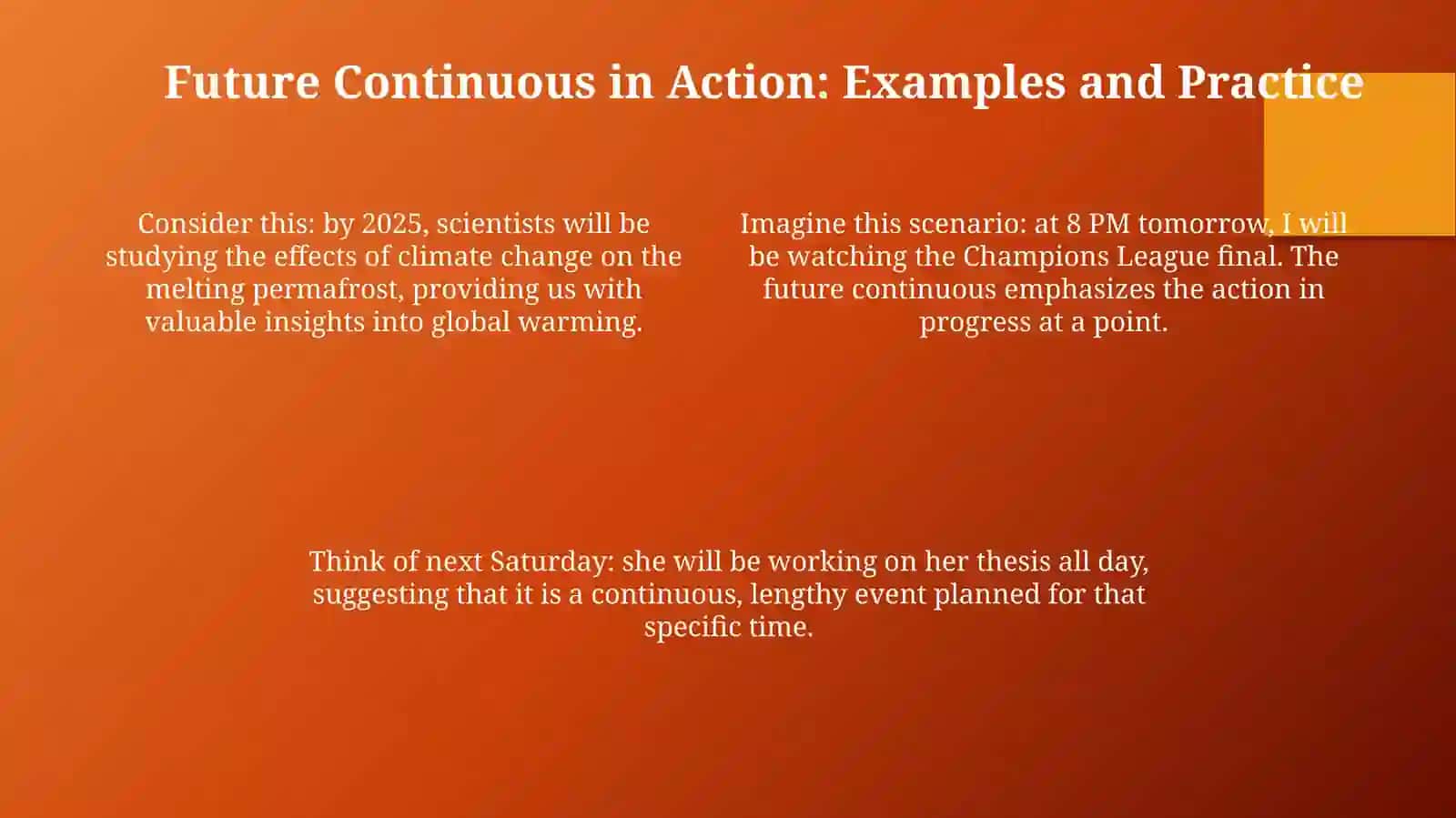 Future Continuous 4