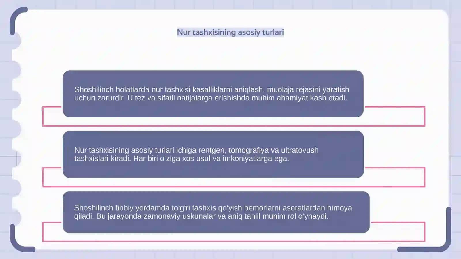 Shoshilinch holatlar nur tashxisi 4