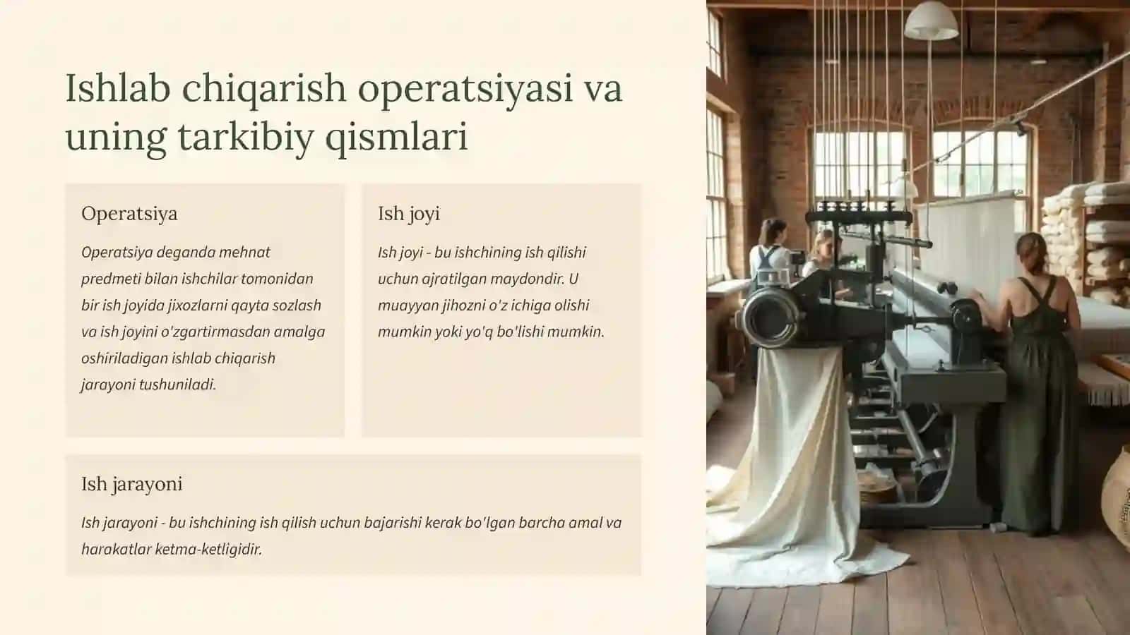 Mehnatning usul va uslublarini takomillashtirish 4