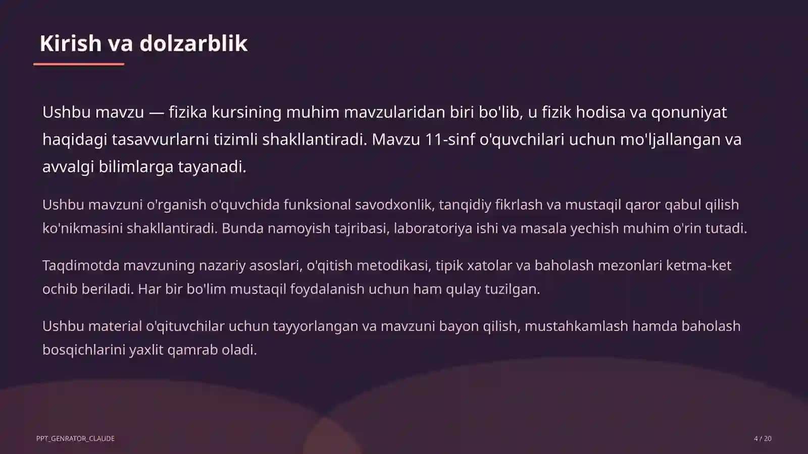 Geometrik optika: yorug'likning qaytishi va sinishi (11-sinf) 4