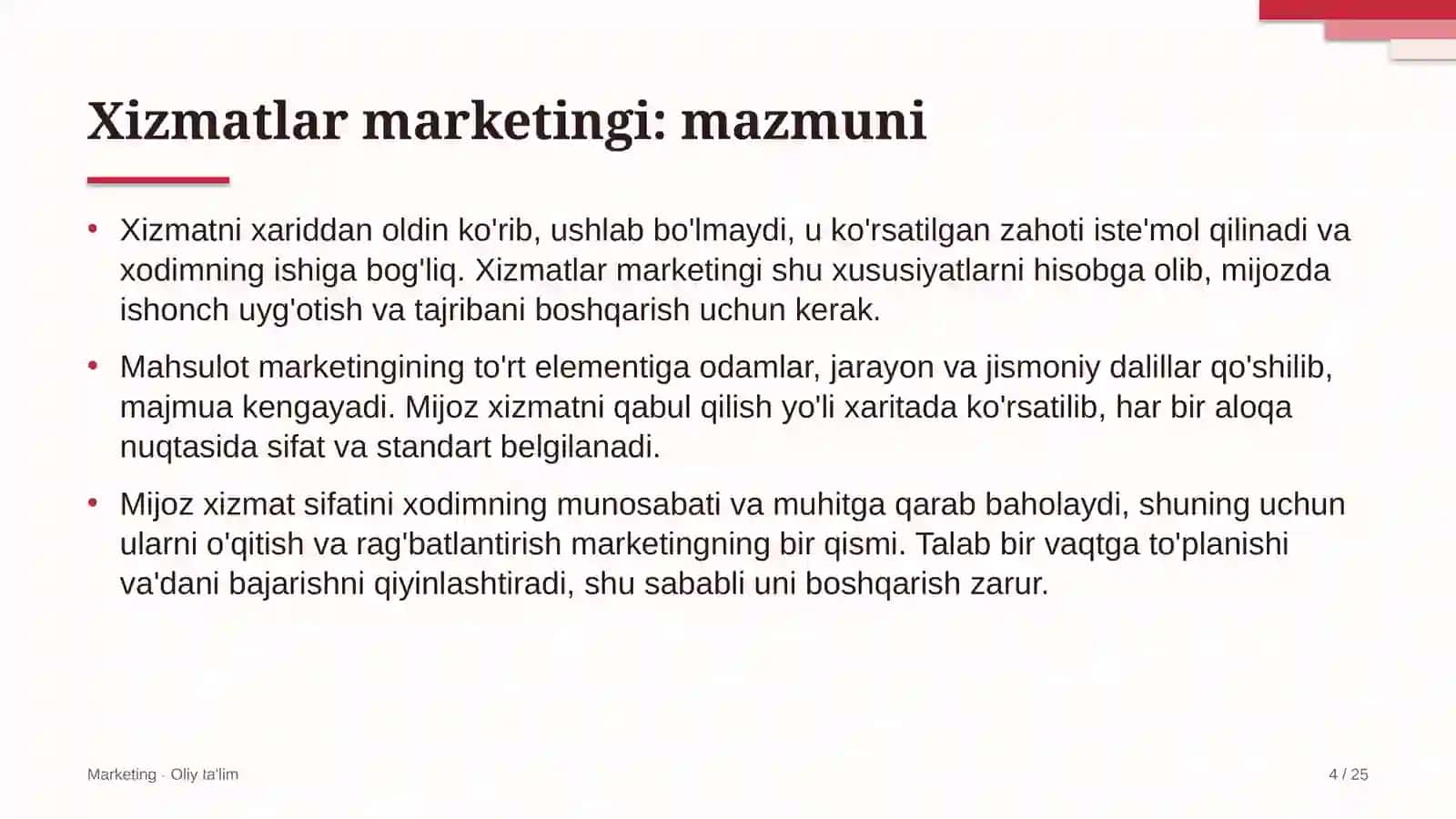 onlayn kinoteatrlarda xizmatlar marketingi 5543 4