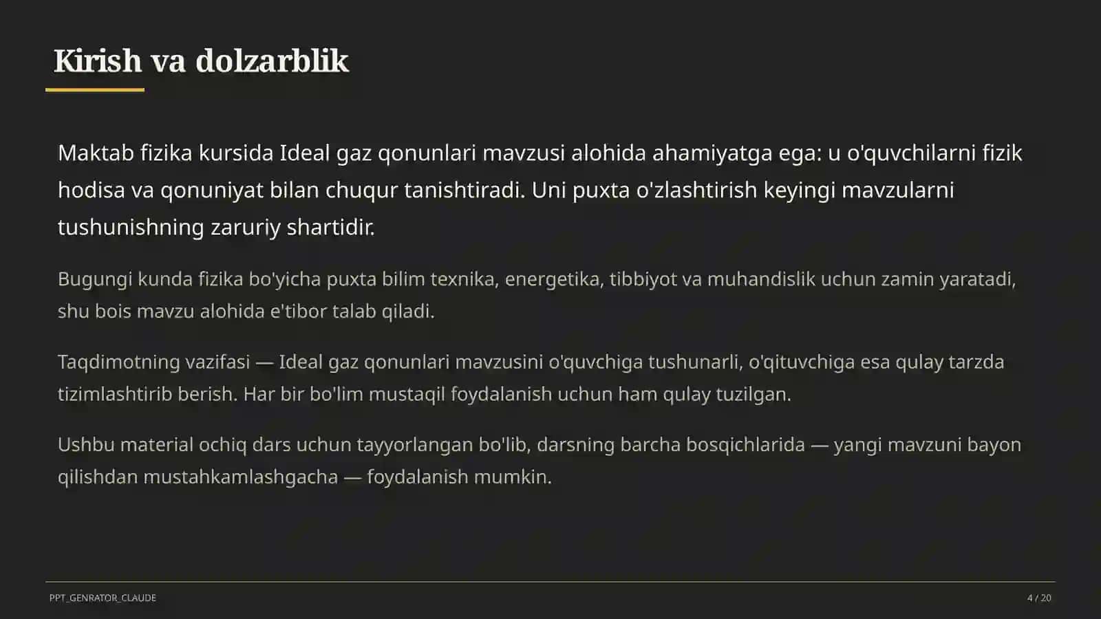 Ideal gaz qonunlari (10-sinf) 4