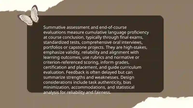 Types of assessment in language learning 4