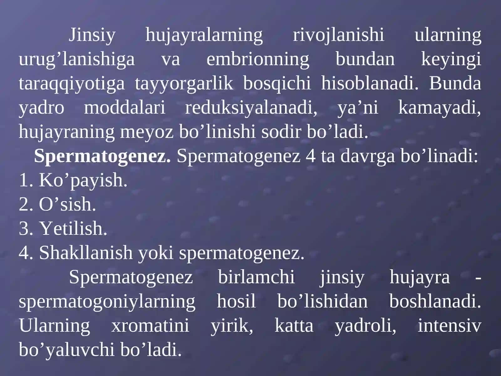Organizmlarning jinsiy ko’payishi 4