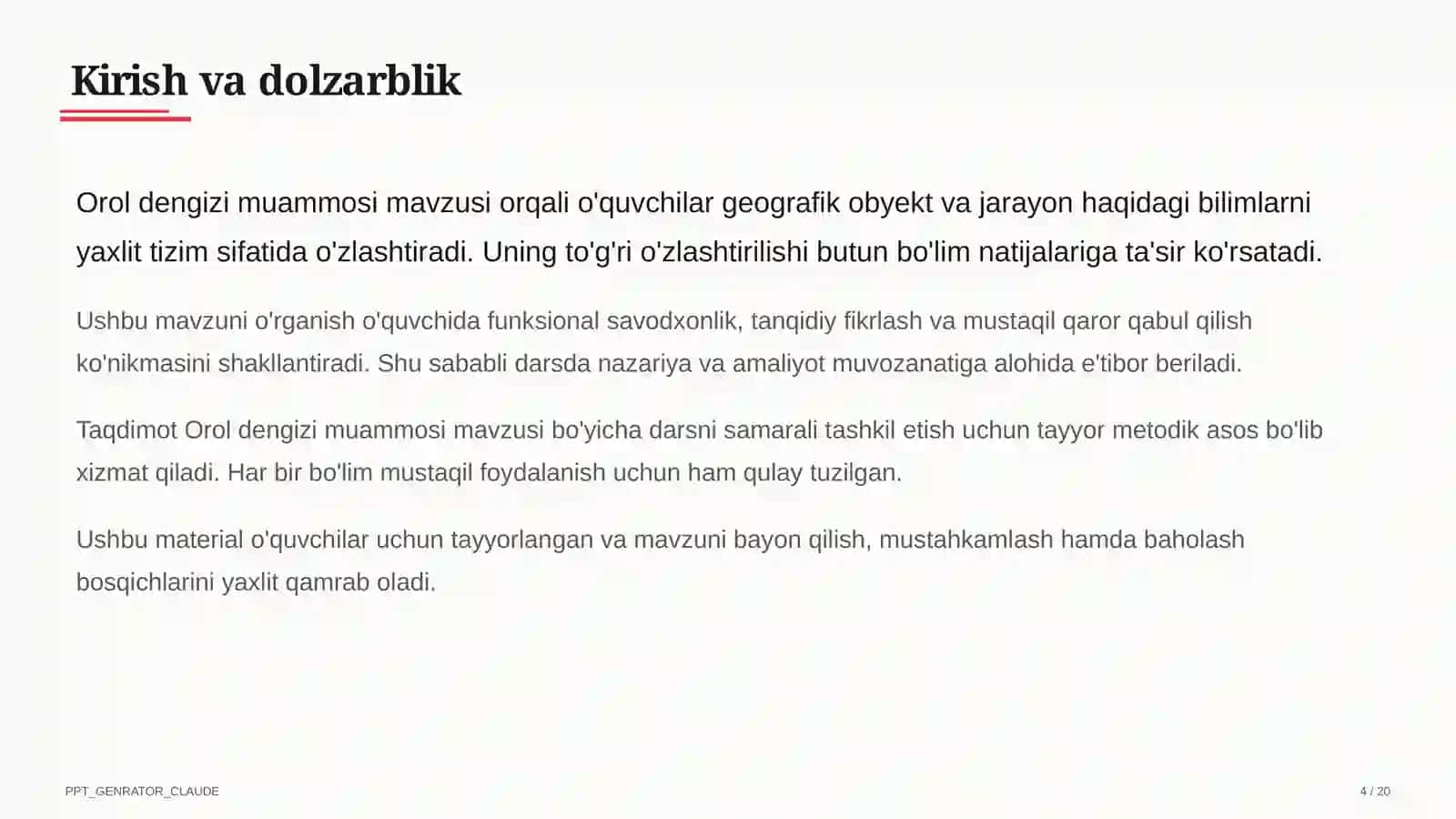 Orol dengizi muammosi (8-sinf) 4