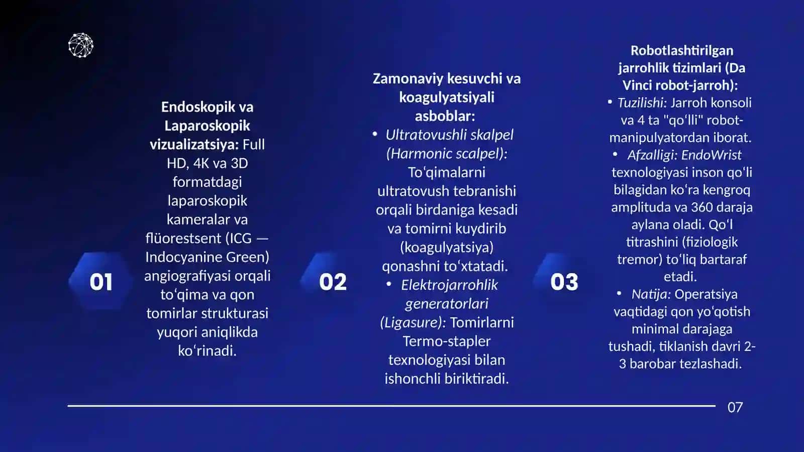 Zamonaviy og‘riqsizlantirish usullari va jarrohlik uchun innovatsion asbob-uskunalar 4
