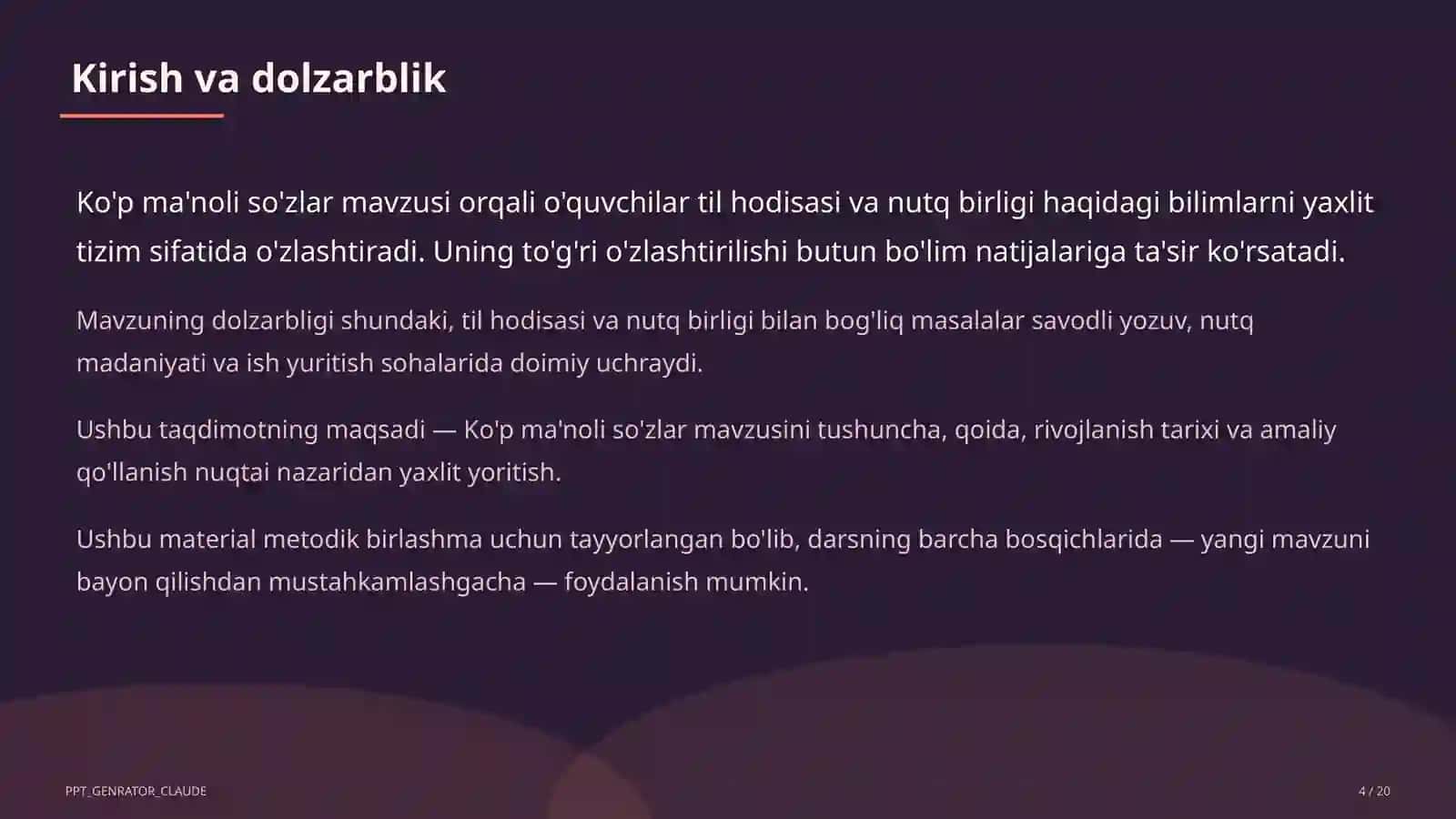 Ko'p ma'noli so'zlar (5-sinf) 4