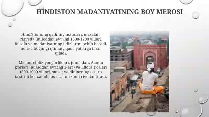 Hindiston turizmi qadimgi va hozirgi davr bogʻliqligi 4