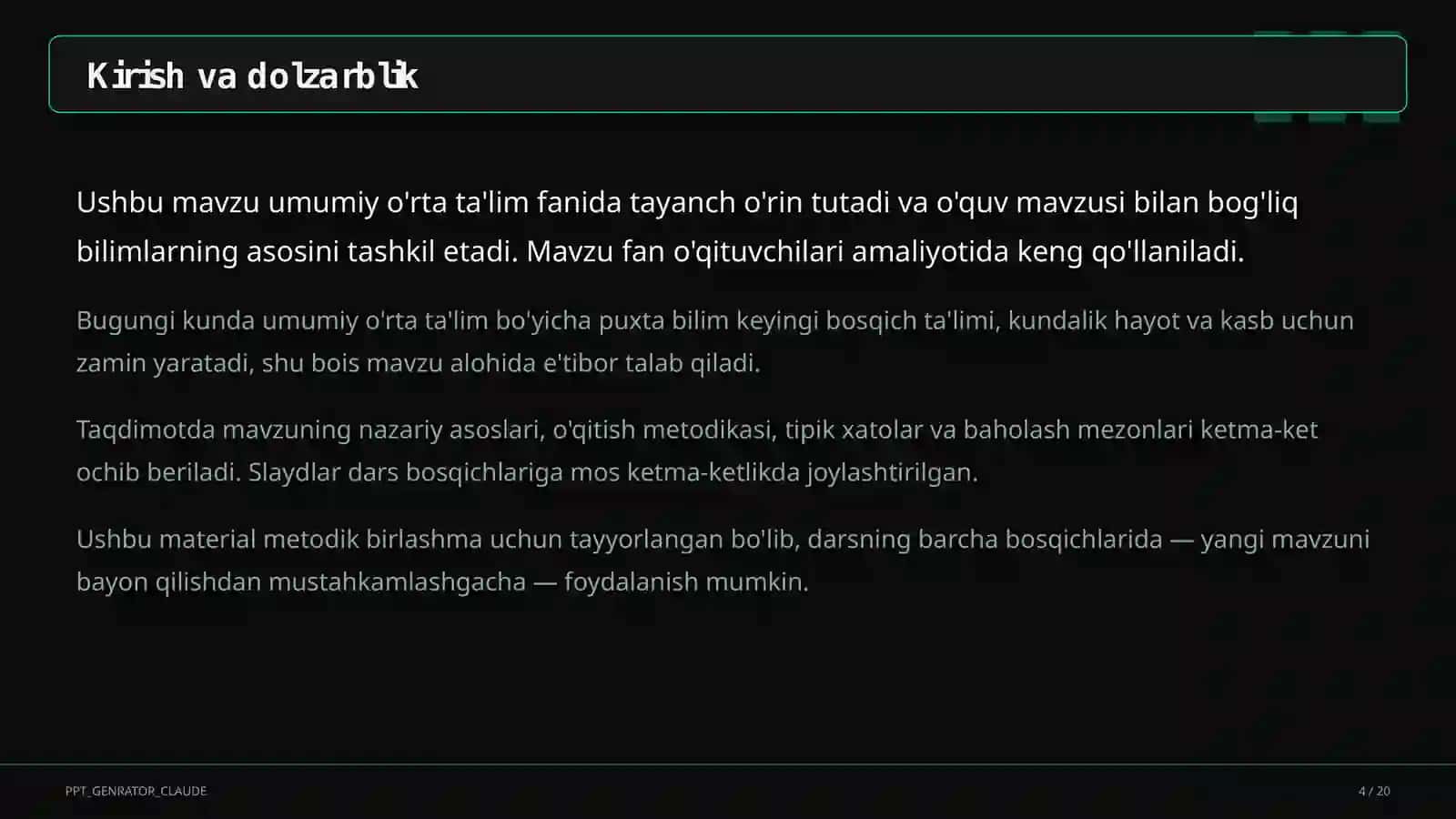 Yangi o'quv rejasi 2026-2027: fanlar bo'yicha soatlar o'zgarishi va o'qituvchi uchun amaliy xulosalar 4