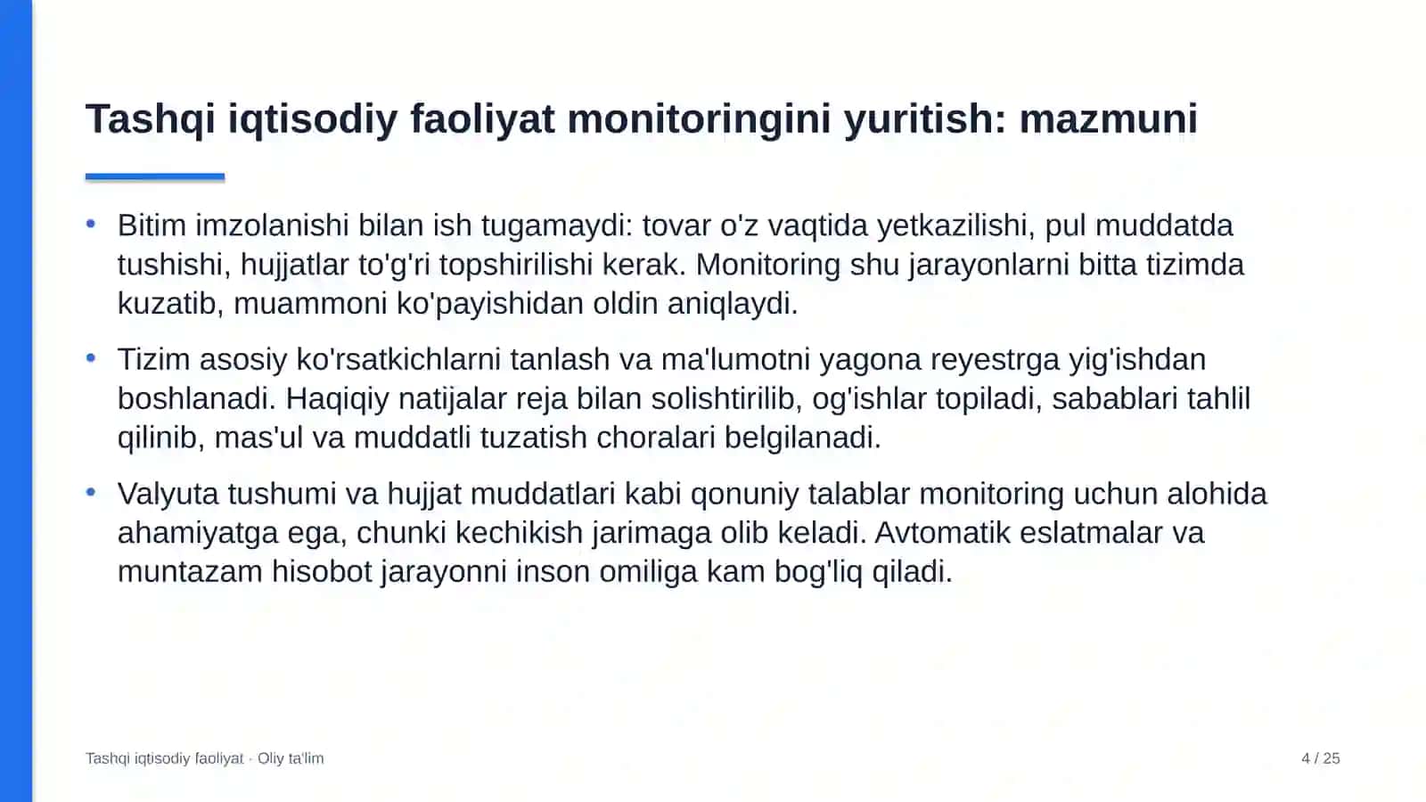 Agrokimyo xizmatida tashqi iqtisodiy faoliyat monitoringini yuritish 4