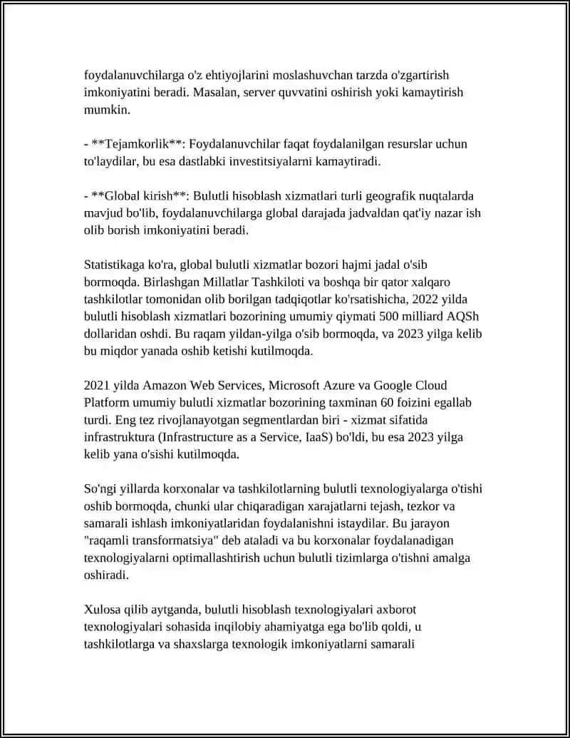 Bulutli hisoblash texnologiyalari 4