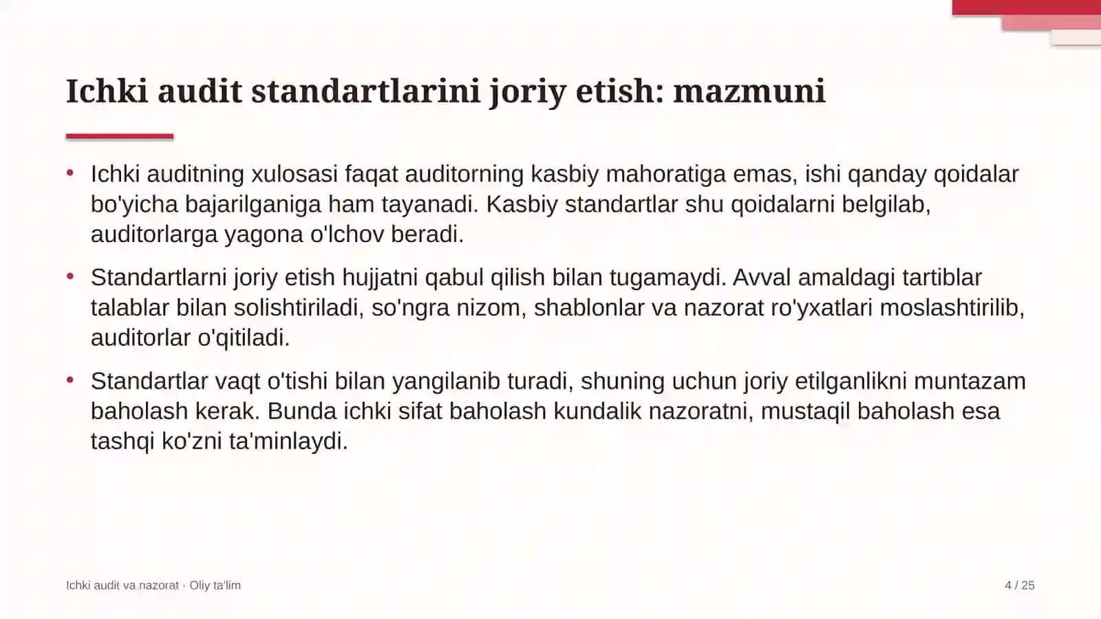 davlat qo'mitalarida ichki audit standartlarini joriy etish 2907 4