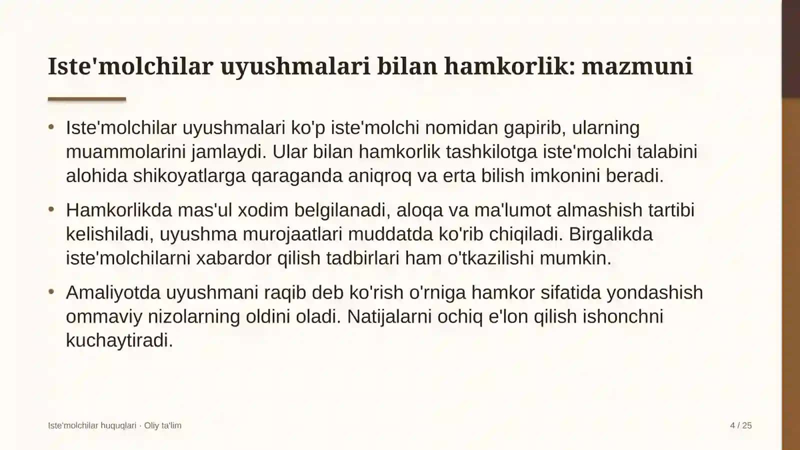 Yer osti gaz omborlarida iste'molchilar uyushmalari bilan hamkorlik qilish 4