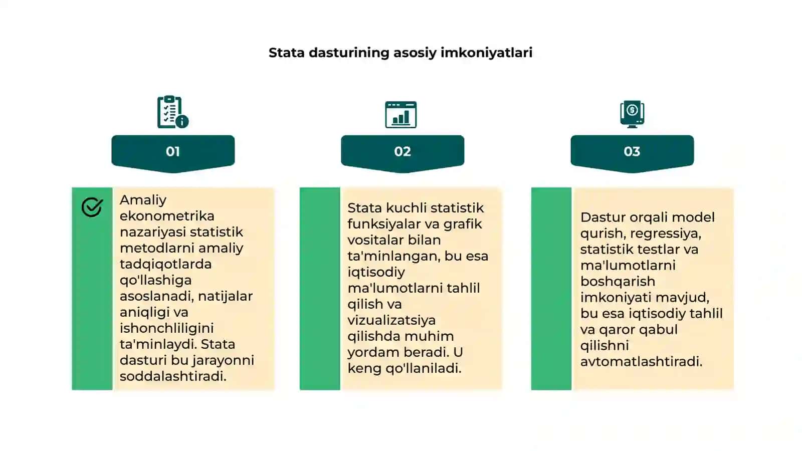 Amaliy ekonometrika nazariyasi va Stata amaliyoti 4