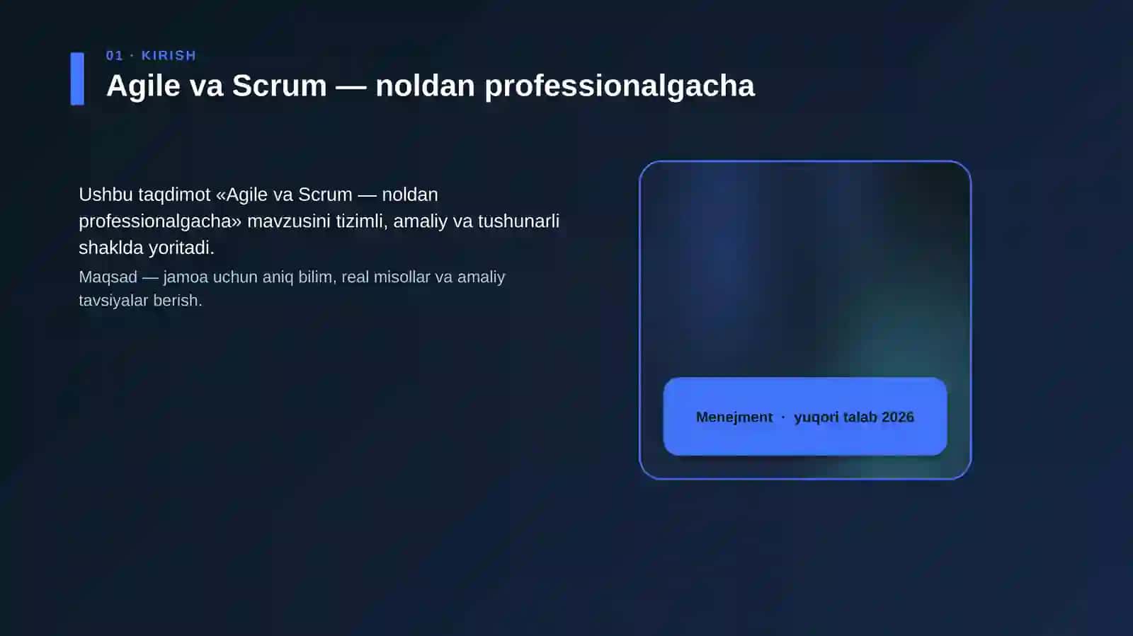 Agile va Scrum — noldan professionalgacha 4