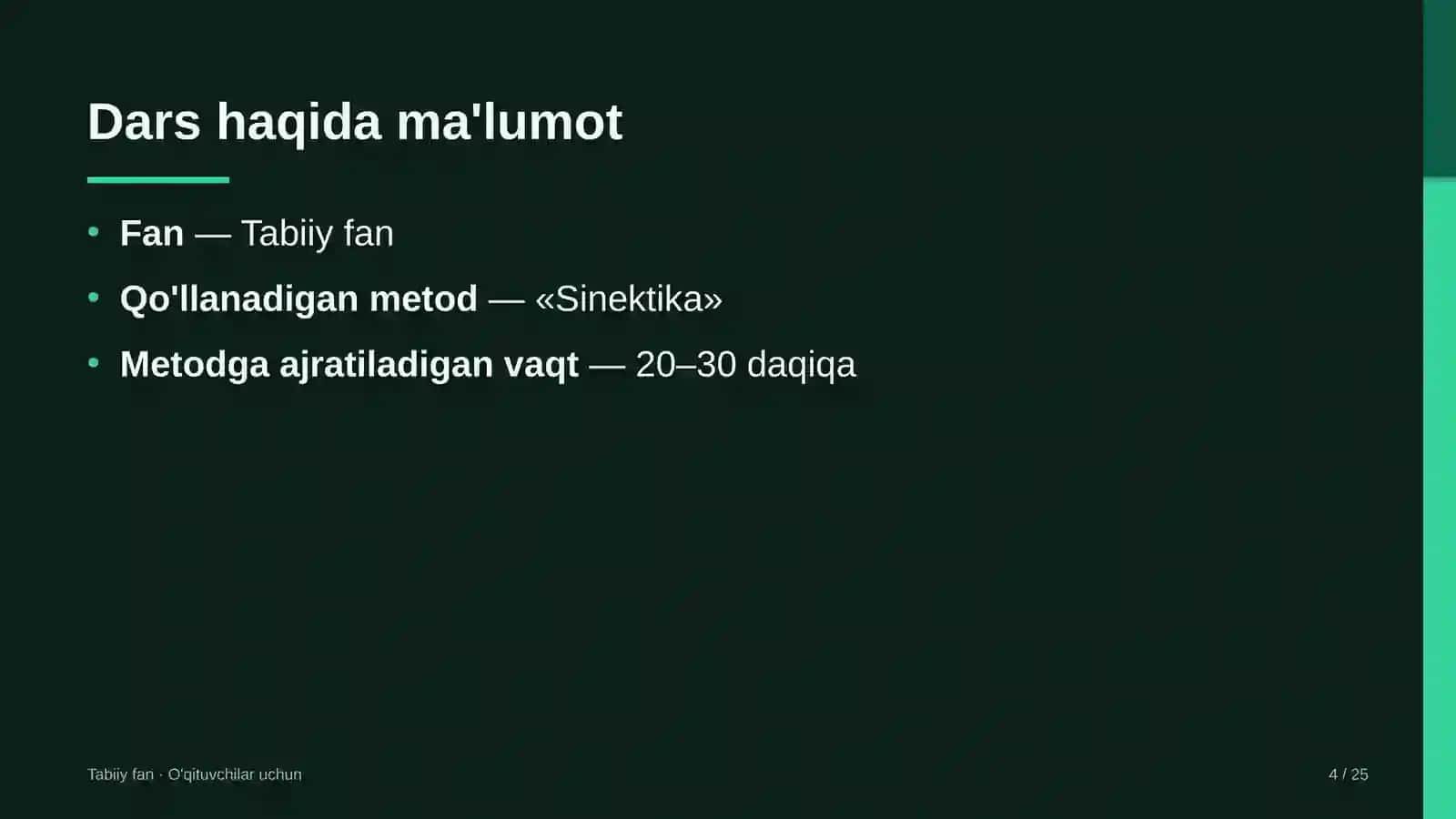 tabiiy fan darslarida sinektika metodidan foydalanish 7182 4