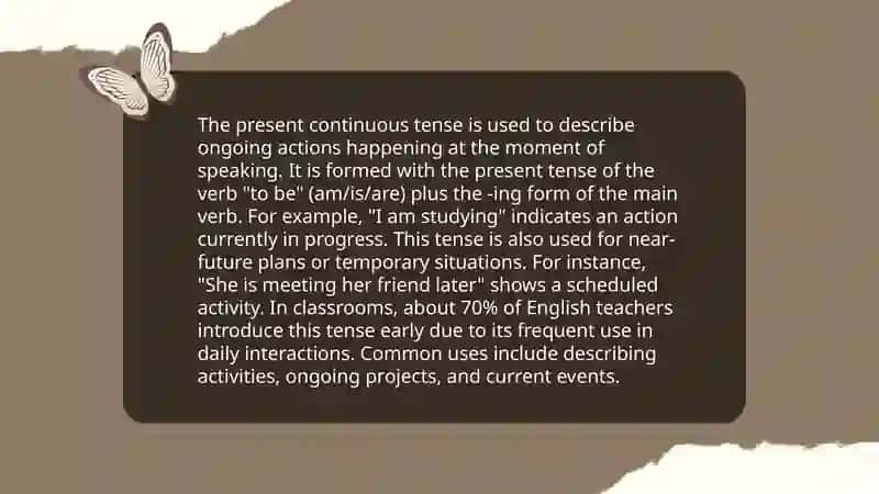 Present continous 4