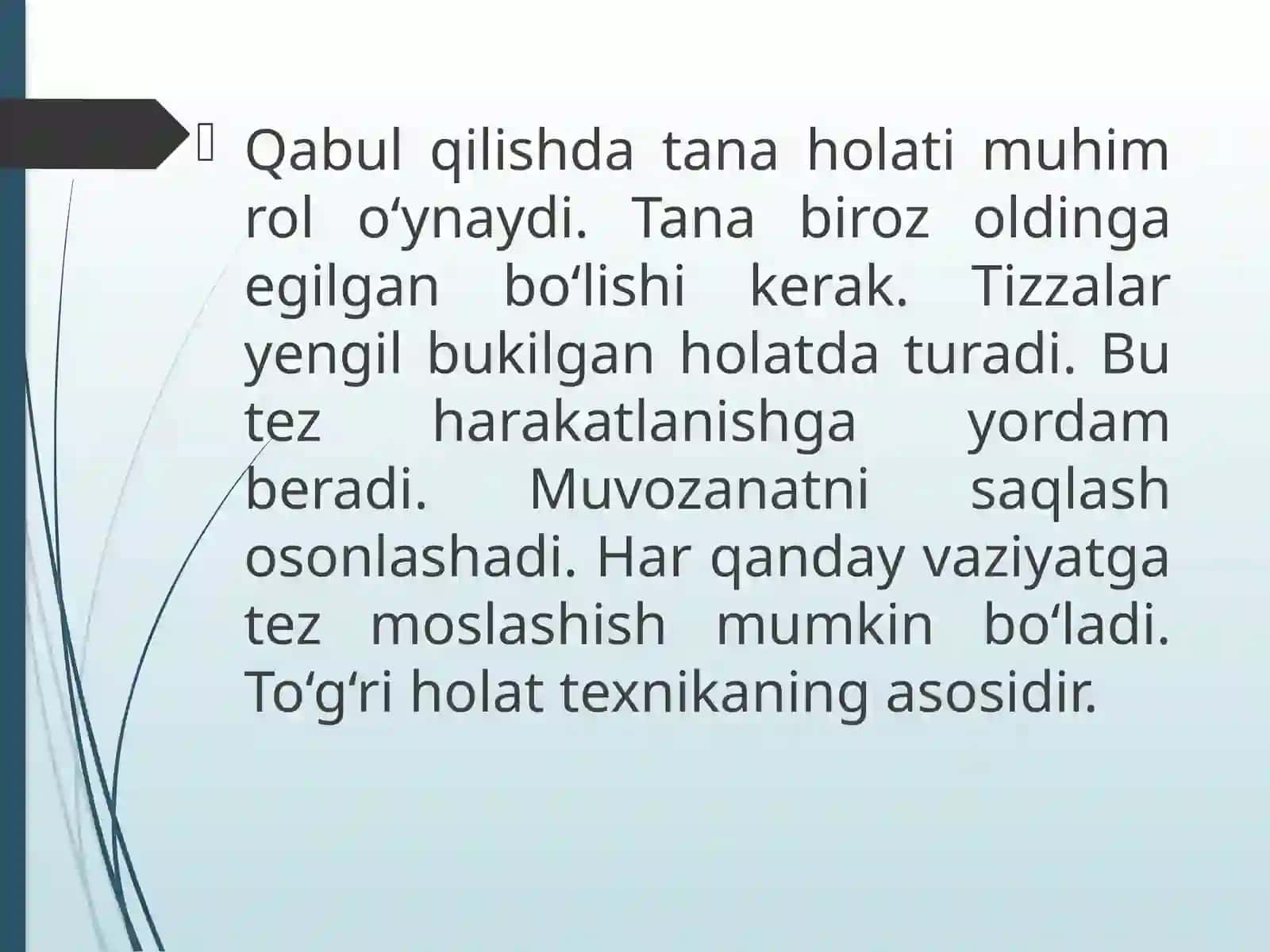 CHAP TOMONDAN SKIDKA ZARBASINI QABUL QILISH TEXNIKASINI RIVOJLANTIRISH 4