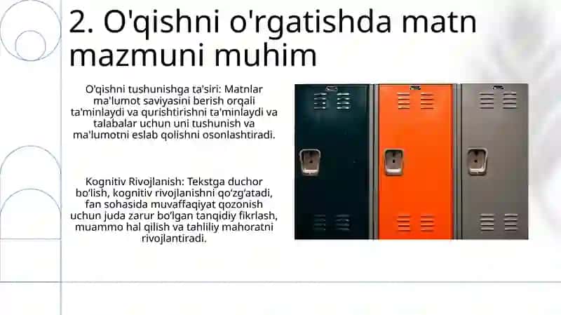 Matn —BoshlangʻIch Sinf OʻQuvchilarini Yozish Va OʻQishga OʻRgatishda Muhim Vosita 4