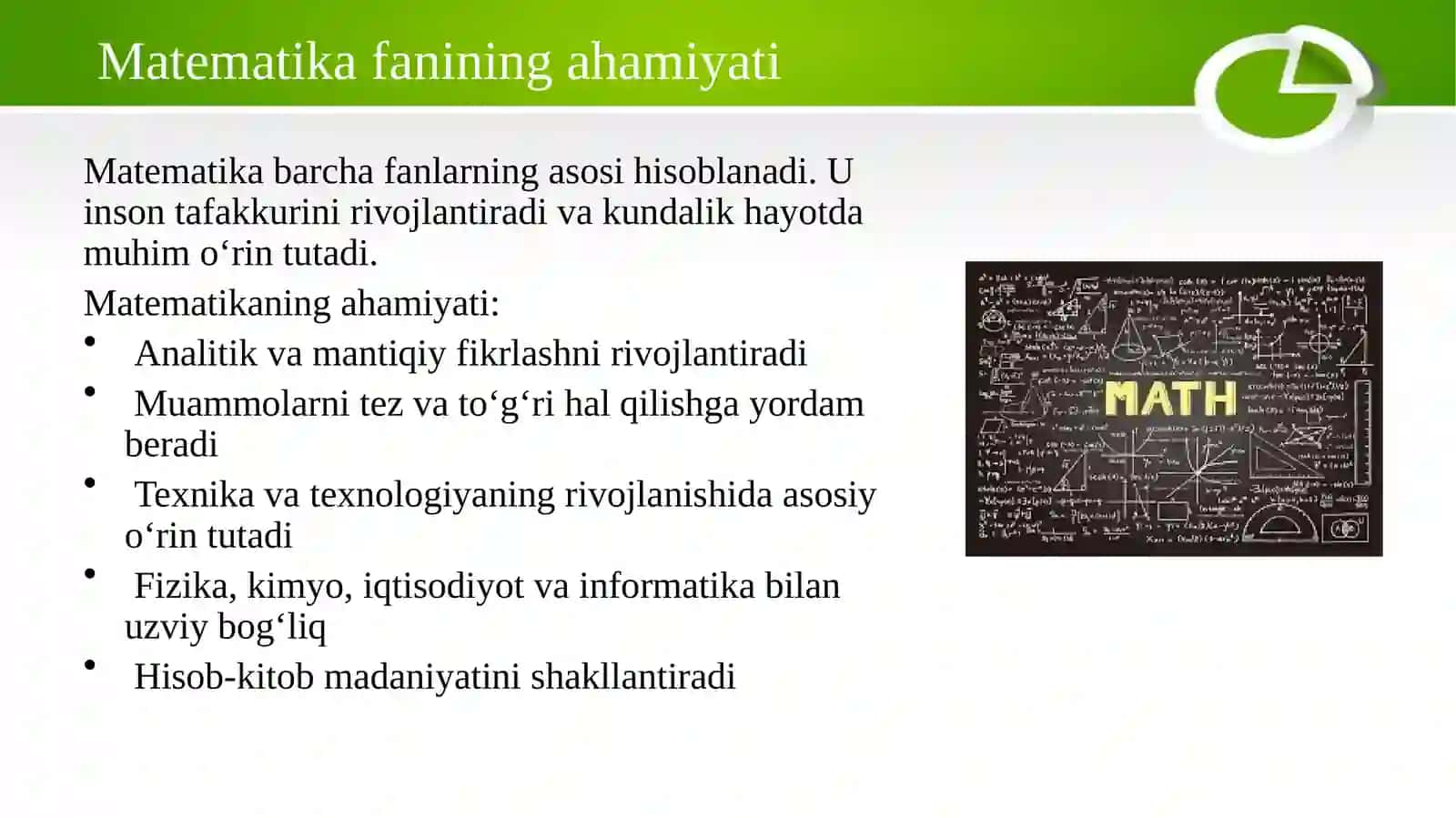 Matematika o‘qitish usullari 4
