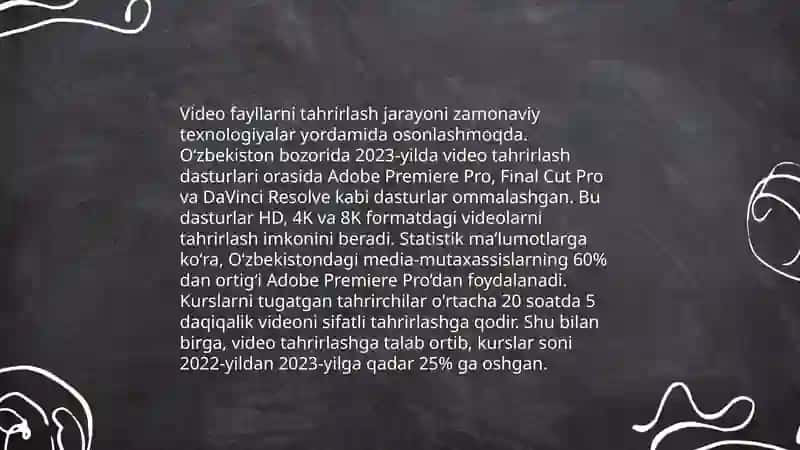 Audio va Video Materallarga Ishlov Berish 4