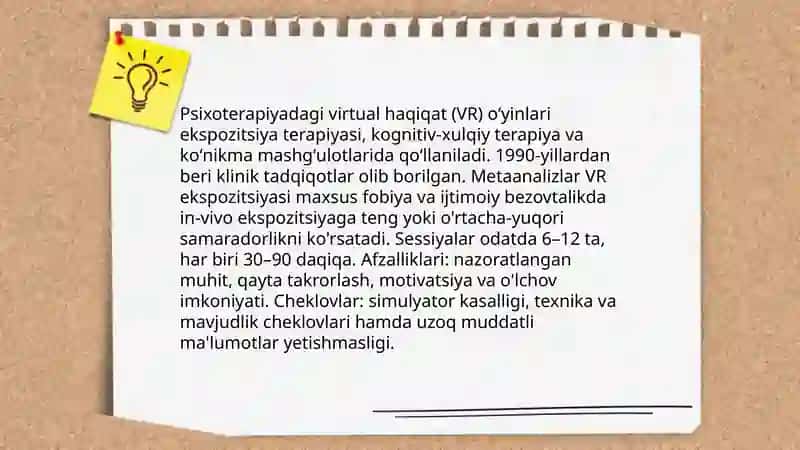 Raqamli oʻyinlar orqali psixologik trening va reabilatsiya 4