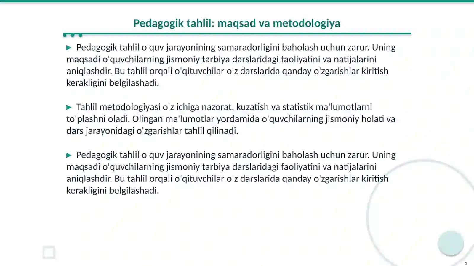 Jismoniy tarbiya darslarida pedagogik nazorat 4