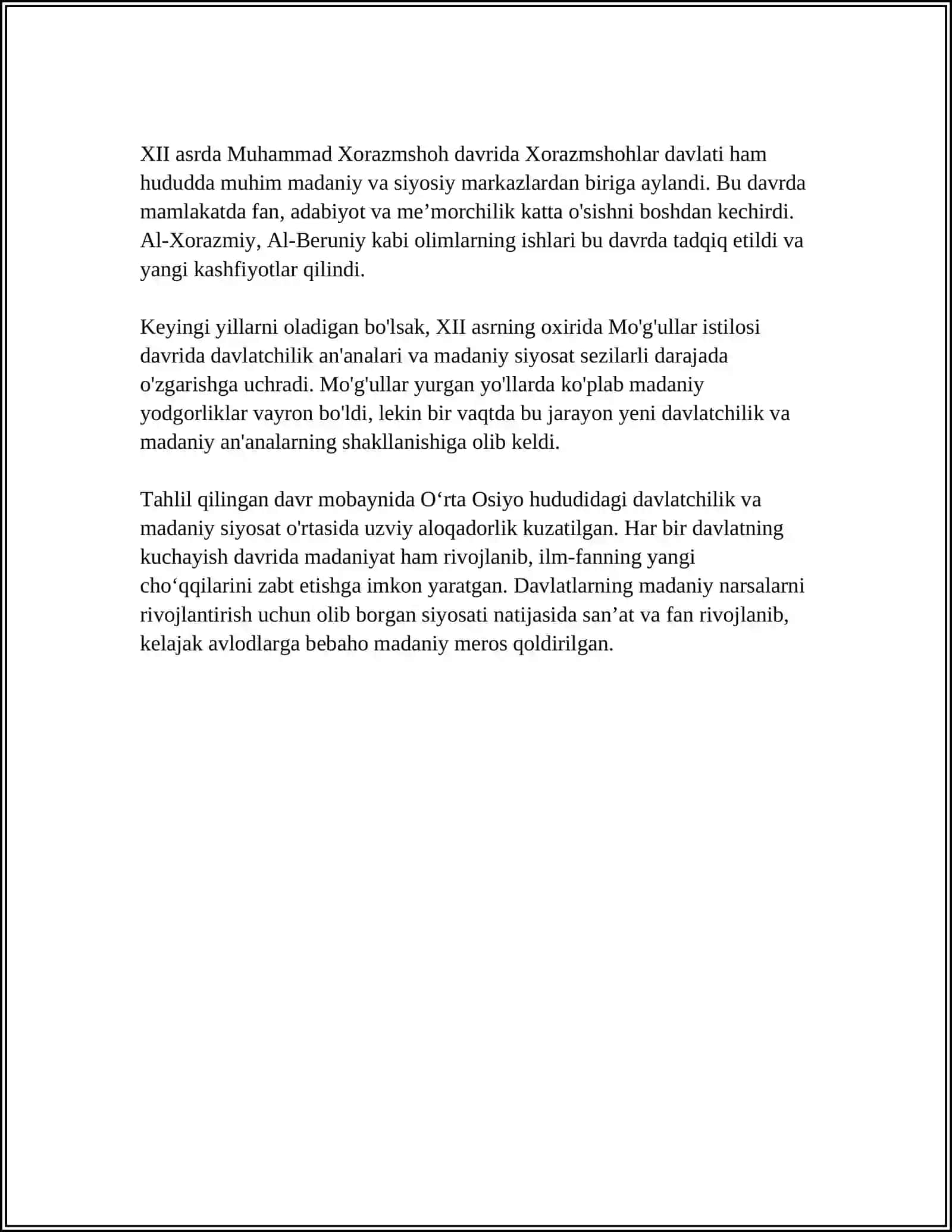9 12 ASIRLARDA MADANIY HAYOT VA UNING TARAQIY ETISHIGA DAVLATCHILIG ANANALARINING TASIRI 4