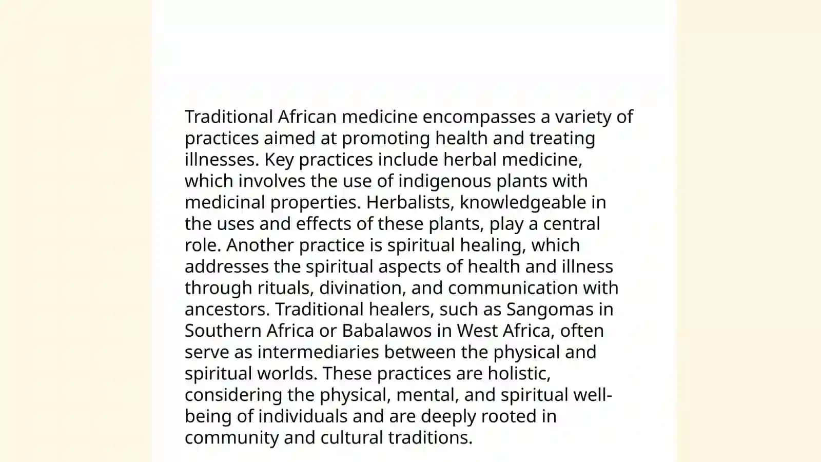 Traditional African Medicine 4