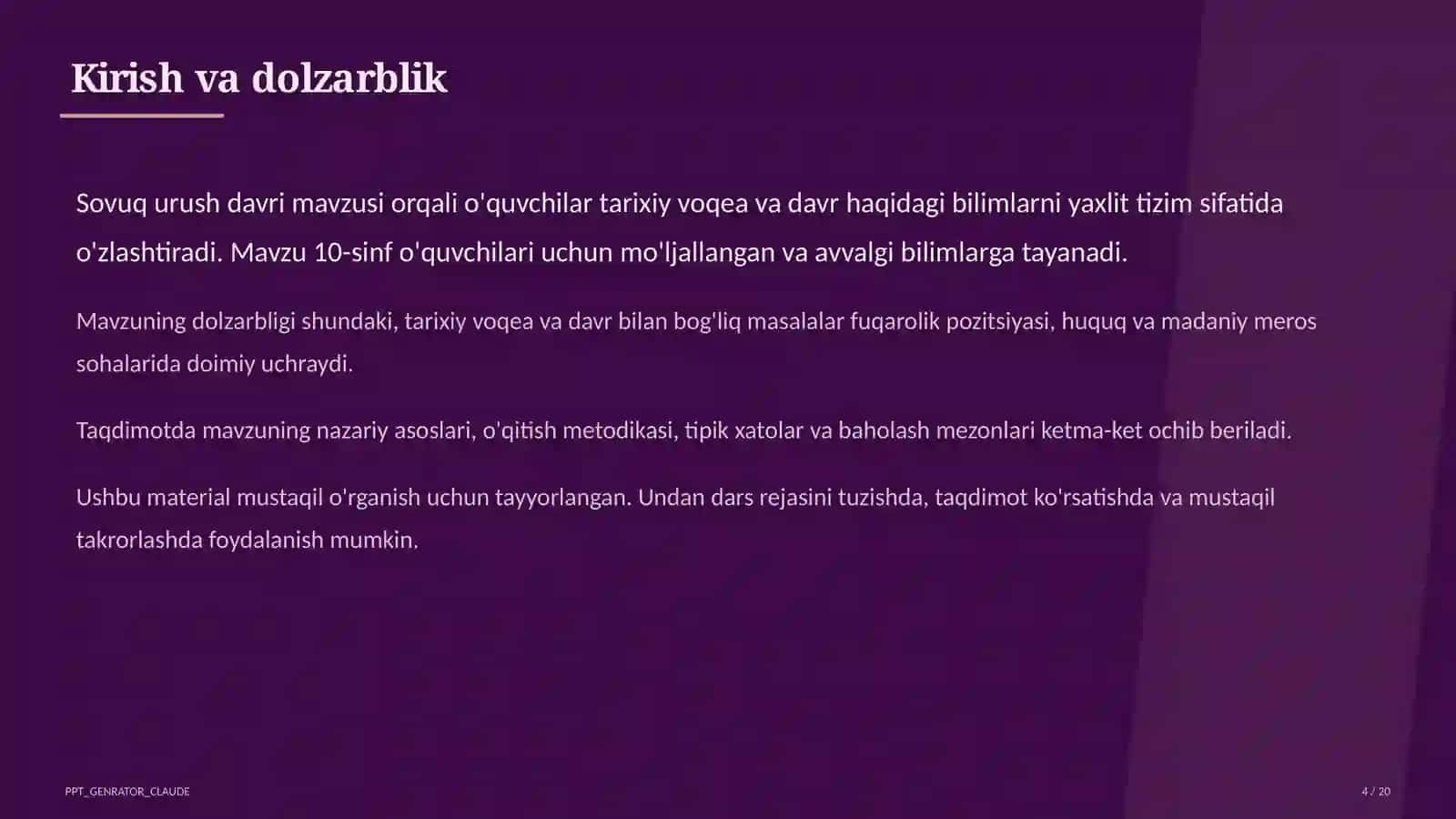 Sovuq urush davri (10-sinf) 4
