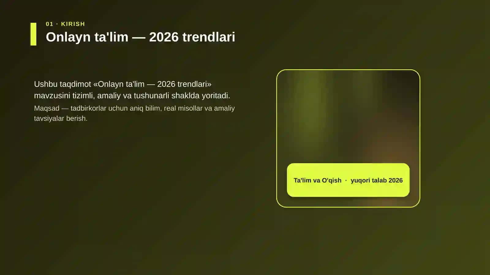 Onlayn ta'lim — 2026 trendlari 4