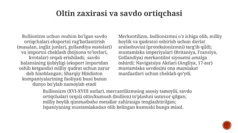 Merkantalizim iqtisodiy talimoti 4