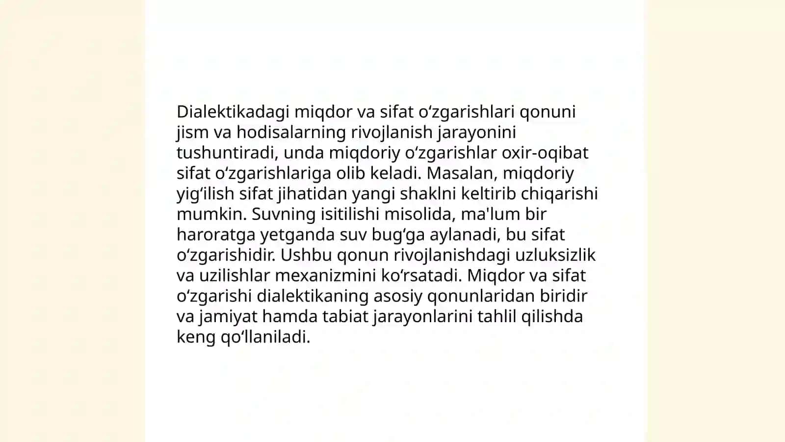 Dialektikaning asosiy qonunlari va barcha kategoriyalari 4