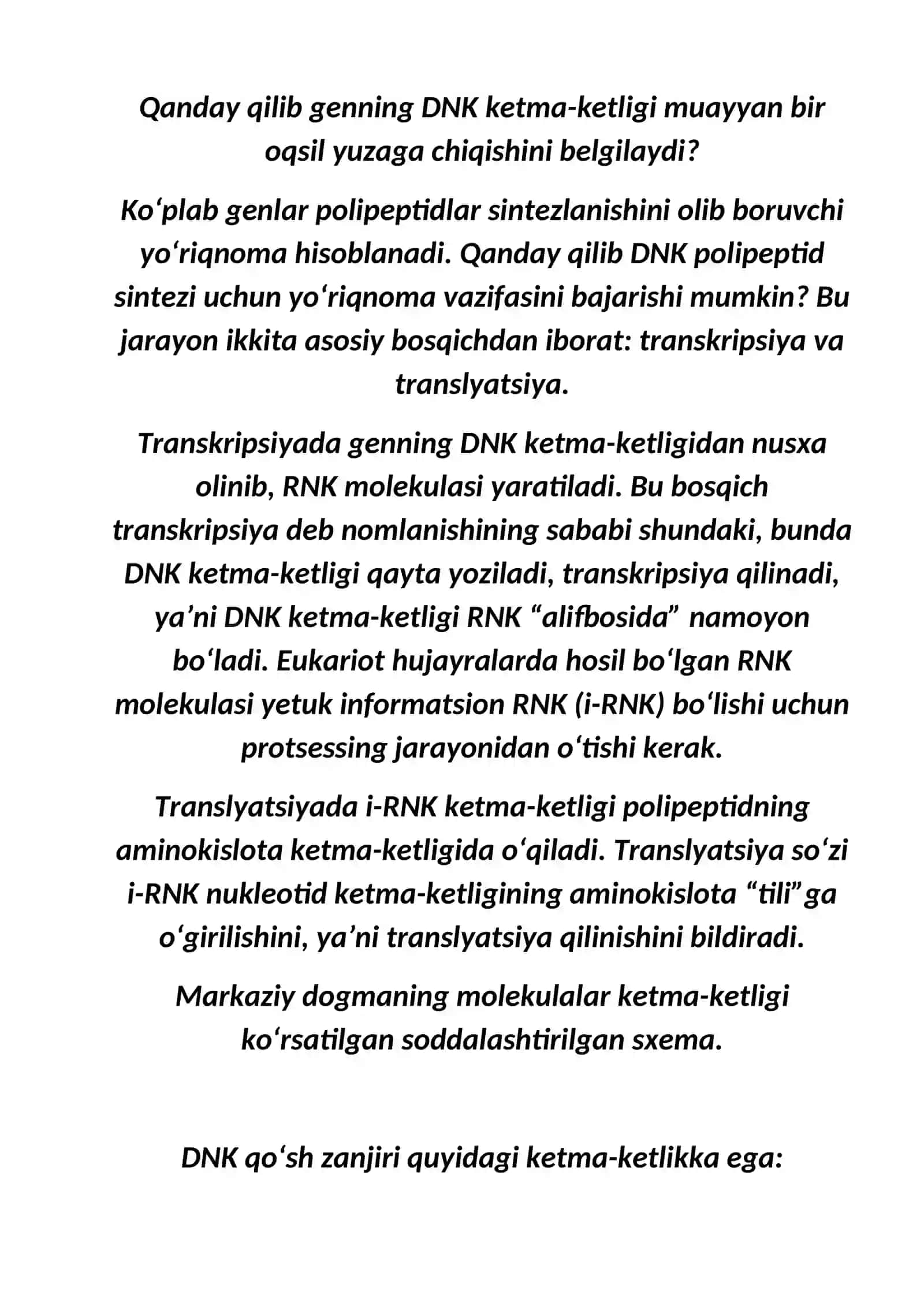 Genlar ekspressiyasining boshqarilish 4