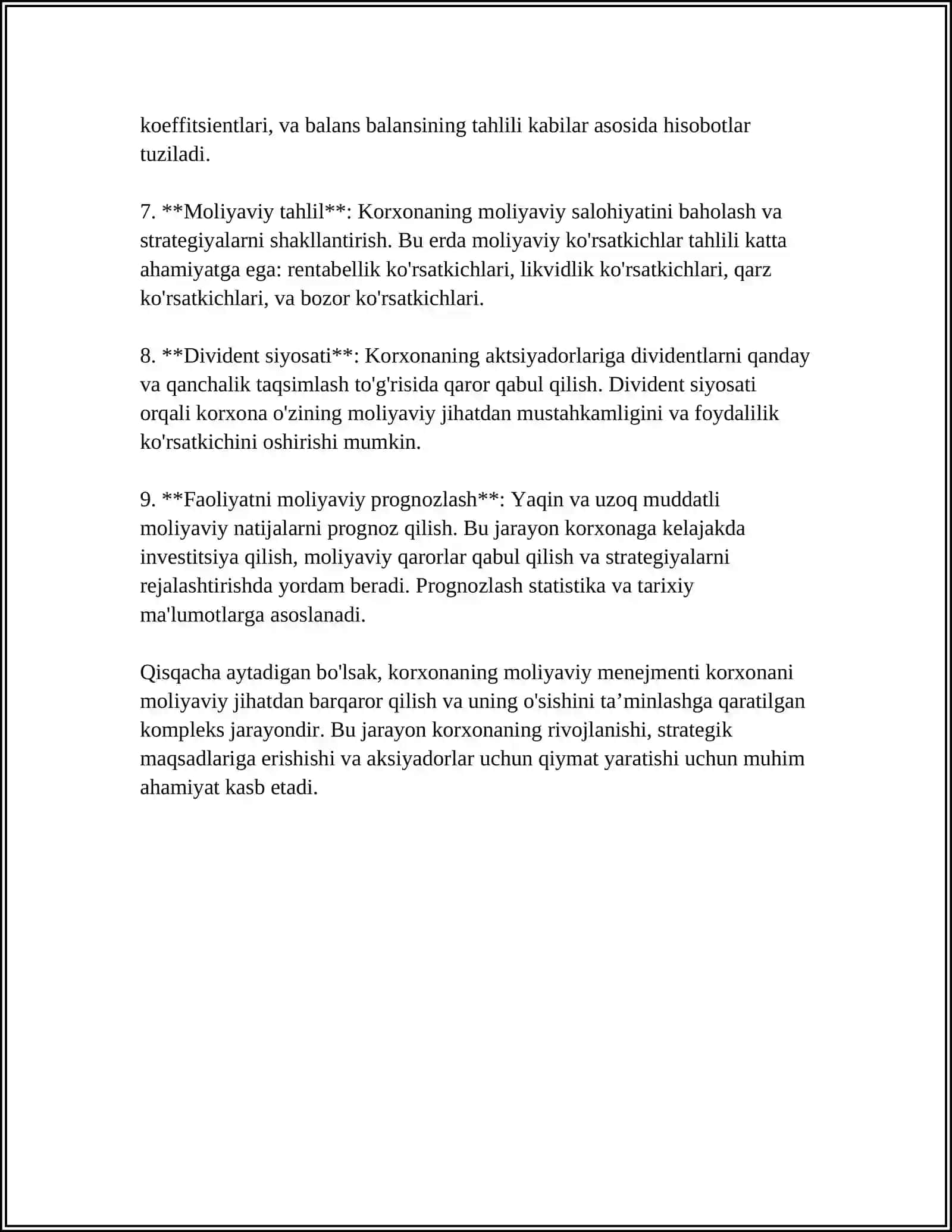 Korxonaning moliyaviy menejmenti 4