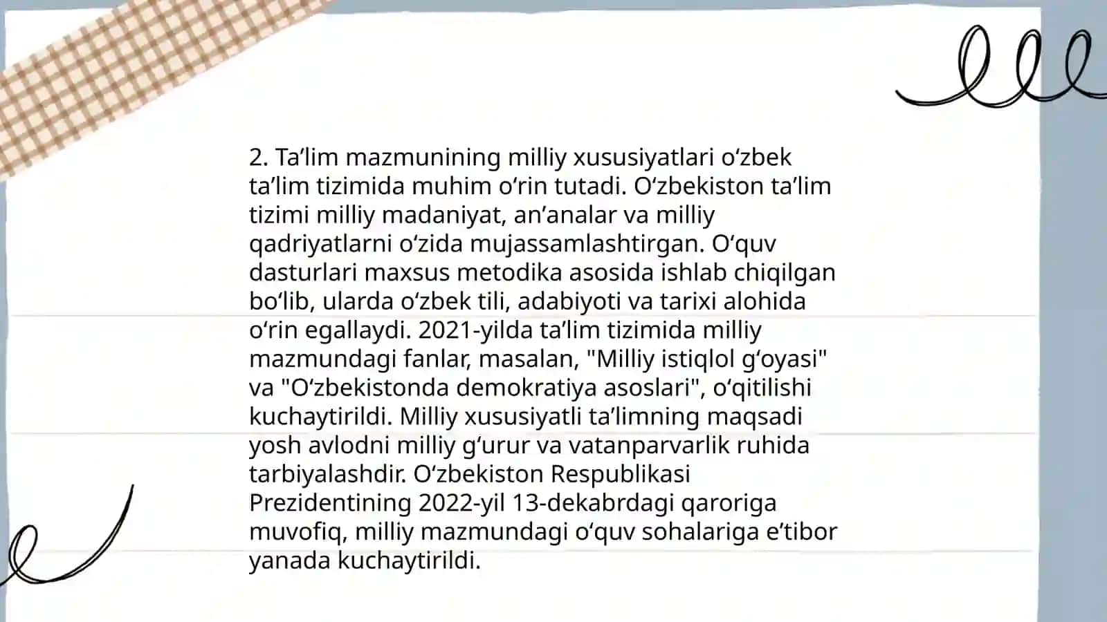 Taʼlim mazmuni 4