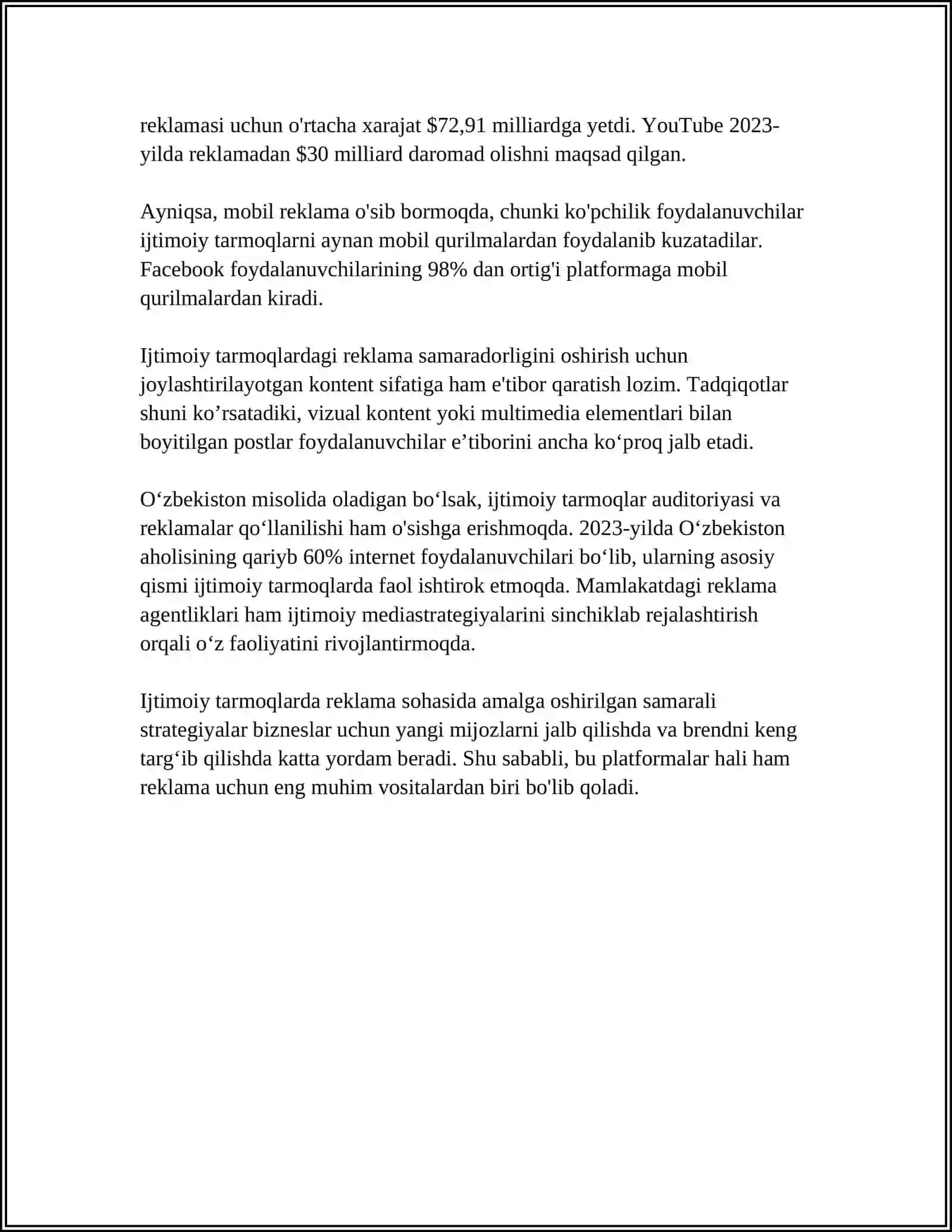 REKLAMANING IJTIMOIY MAZMUN MOHIYATI 4