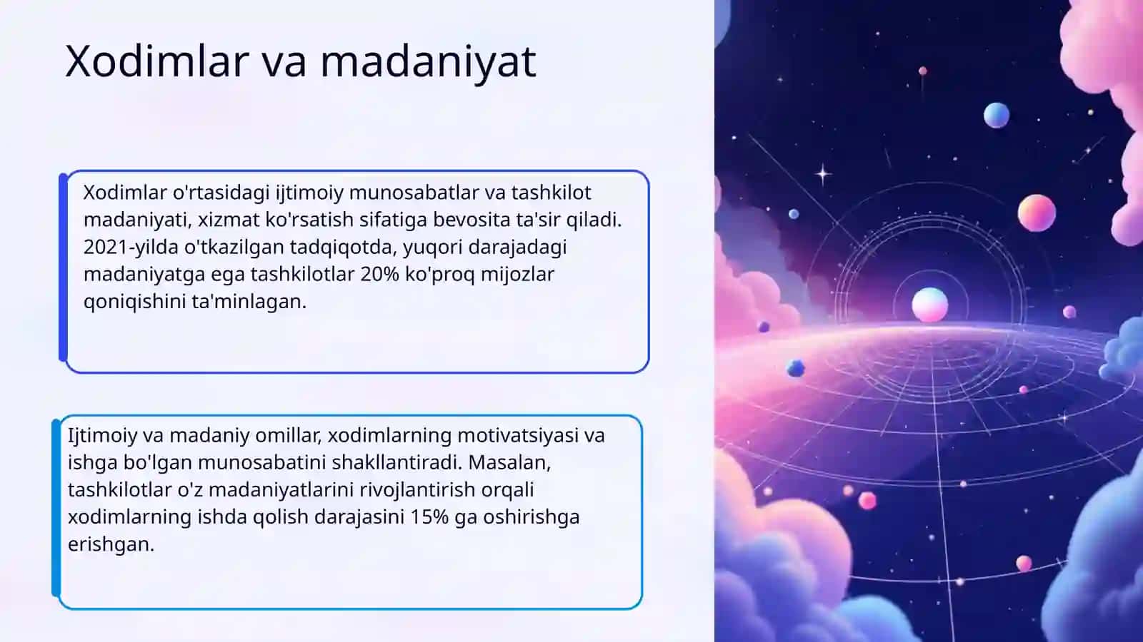 Xizmat koʻrsatuvchi tashkilotlarga ta'sir qiluvchi ichki va tashqi muhit 4