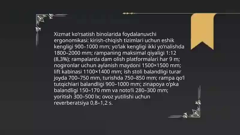 Maishiy va xizmat ko‘rsatish binolarining loyihalash 4