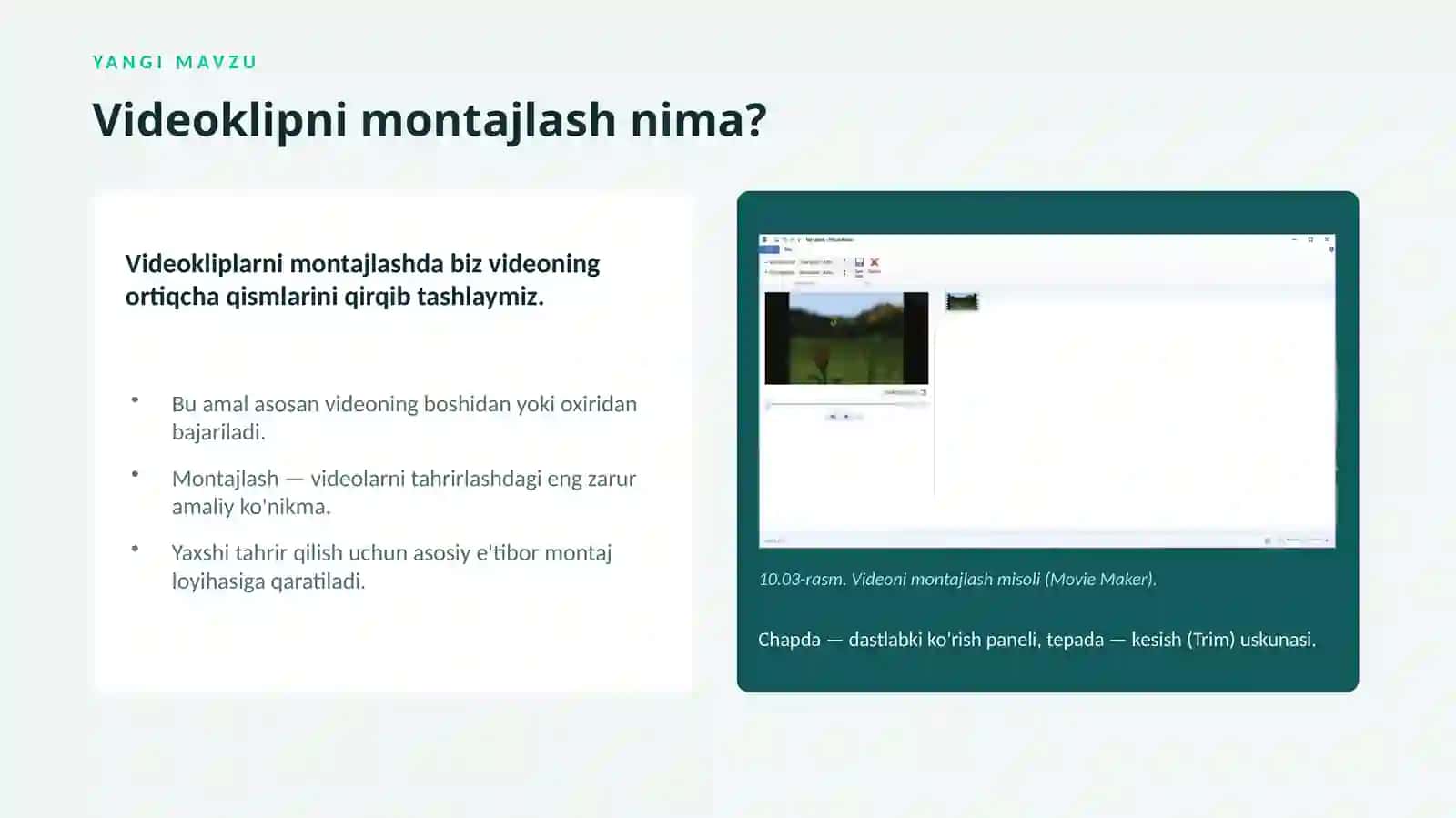 Videoklipni montaj qilish 4