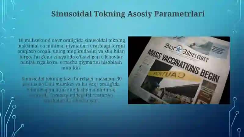 Sinusoidal Tokning Asosiy Parametrlari 4