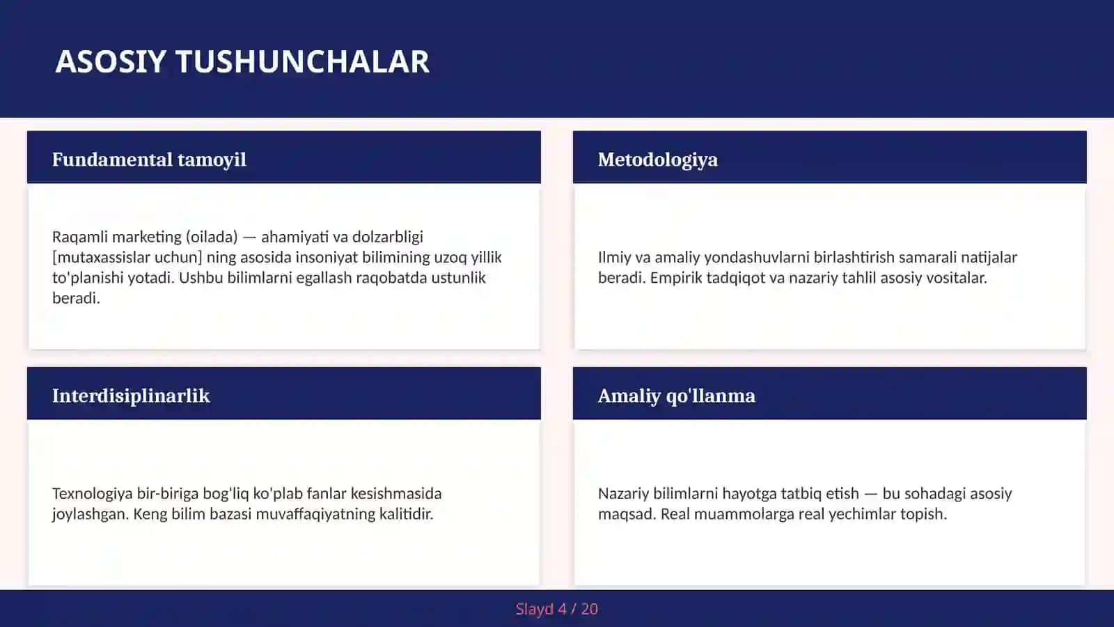 RAQAMLI MARKETING (OILADA) — AHAMIYATI VA DOLZARBLIGI [MUTAXASSISLAR UCHUN] 4