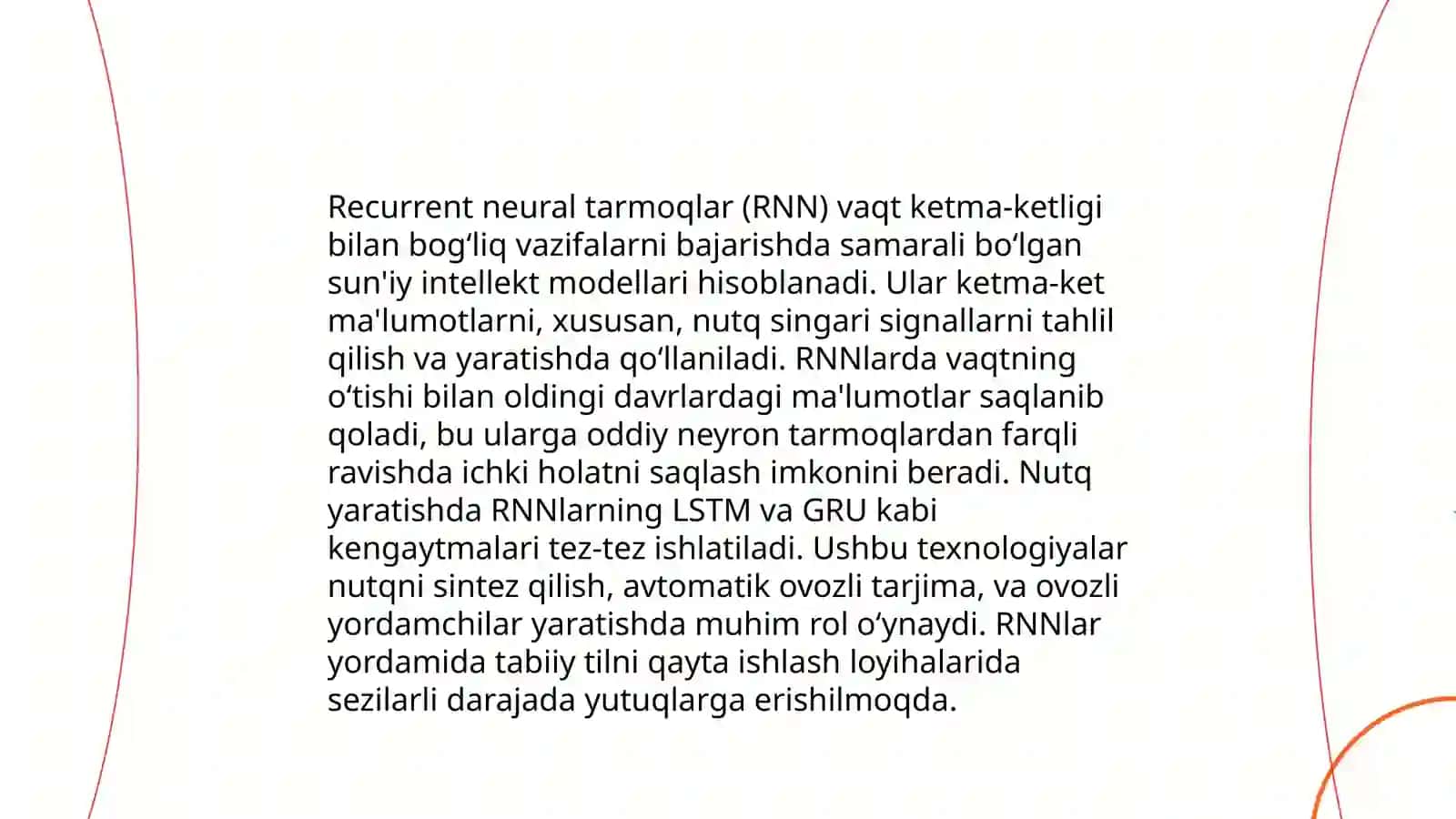 Nutq yaratish modellari 4